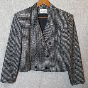 Carissa Jeffrey Vintage Double Breasted Blazer 10